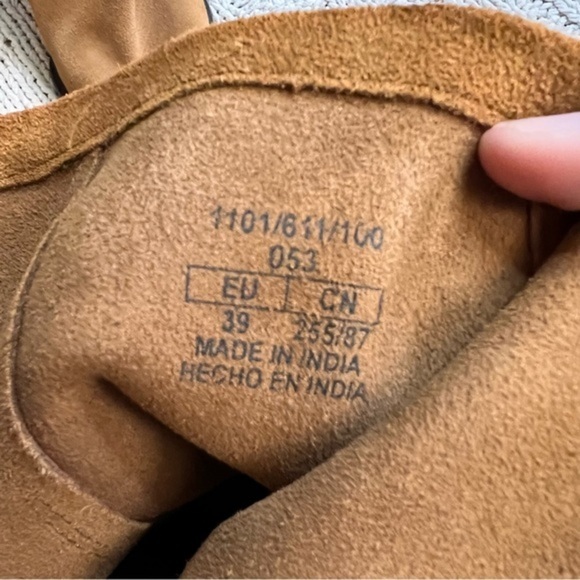 ZARA Split Suede‎ Mid-Heel Ankle Boots Brown  Size 41 - Picture 10 of 11